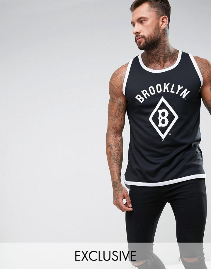 Majestic Brooklyn Mesh Tank - Black