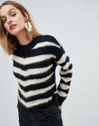Mango Zebra Print Soft Sweater - Multi