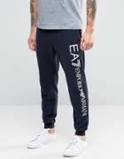 Emporio Armani Ea7 Joggers With Side Logo In Navy - Navy