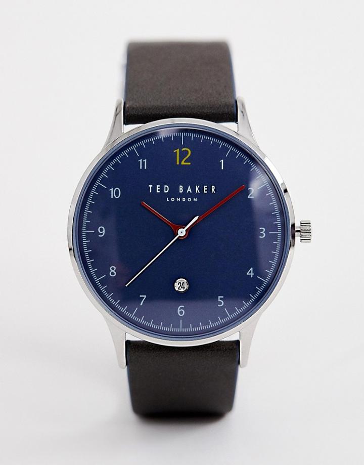 Ted Baker Ethan Leather Watch - Green
