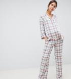 Asos Design Maternity Mix & Match Check Pants - Multi