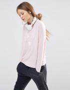 Sundry Only Love Sweatshirt - Pink