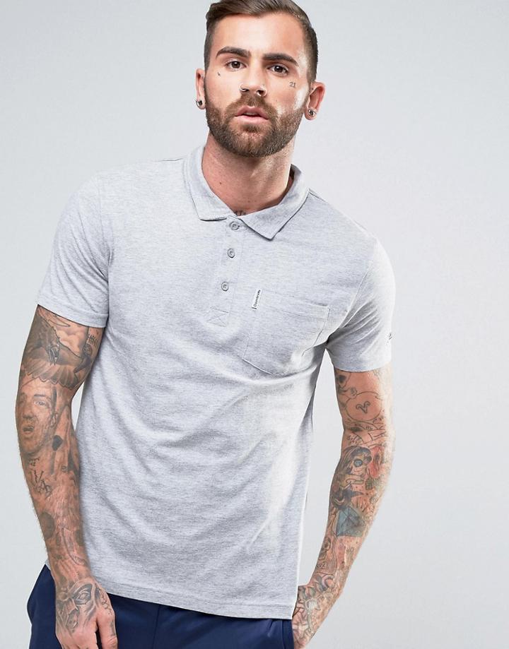 Lambretta Jersey Pocket Polo Shirt - Gray