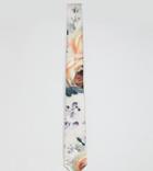 Asos Design Plus Wedding Rose Tie - Beige