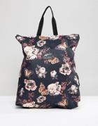 Puma Floral Backpack - Black