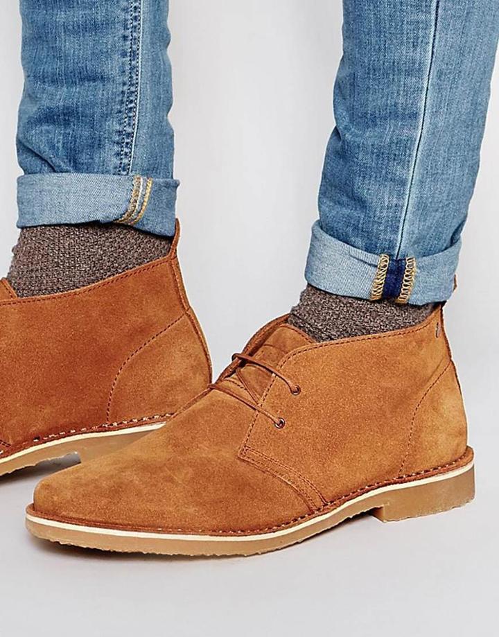 Jack & Jones Gobi Suede Chukka Boots - Tan