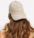 My Accessories London Exclusive Cap In Camel With Logo-neutral