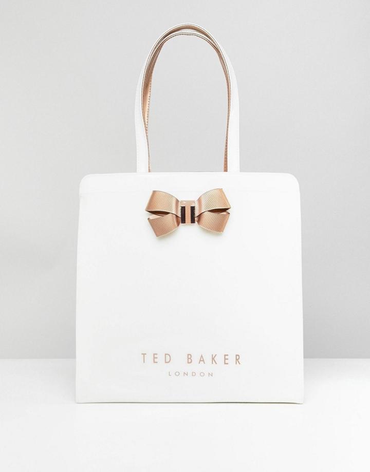Ted Baker Large Icon Bow Bag - White