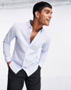 French Connection Linen Slim Fit Shirt-blues