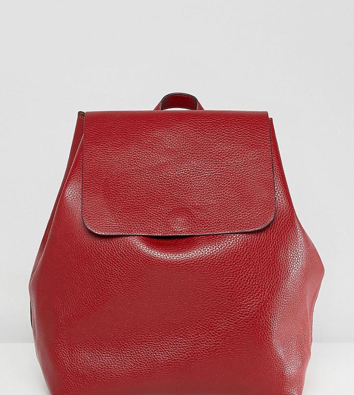 Street Level Minimal Backpack In Burgundy - Red