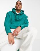 Asos Design Oversized Hoodie In Washed Green