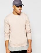 Asos Sweatshirt In Light Pink - Pink