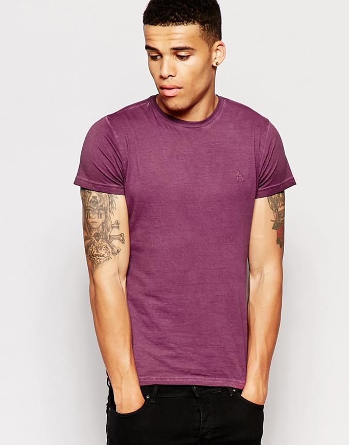 Antioch Muscle T-shirt In Oil Wash - Red