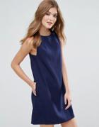Lavand Sleeveless Shift Dress - Blue