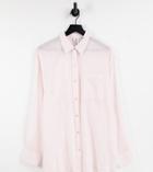 Collusion Oversized Shirt In Pink Set