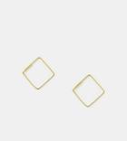 Kingsley Ryan Sterling Silver Gold Plated Square Hoop Earrings - Gold