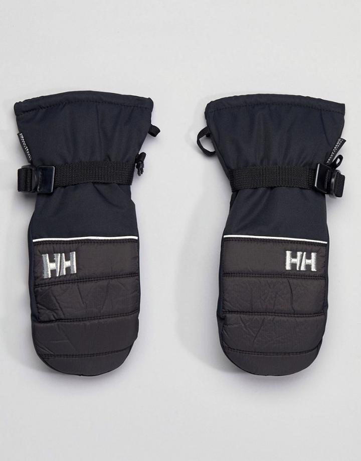 Helly Hansen Black Ski Mittens - Black