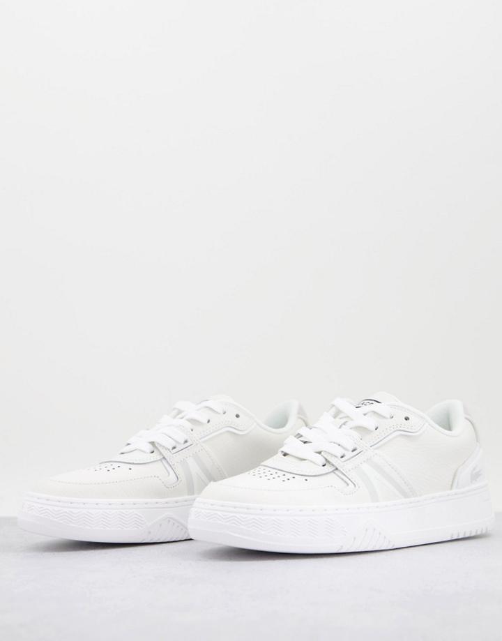 Lacoste L001 0321 Vintage-inspired Lace Up Sneakers In White