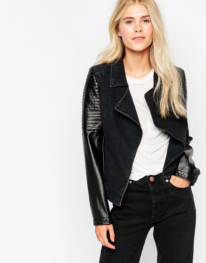 Blend She Mixie Biker Jacket - Black