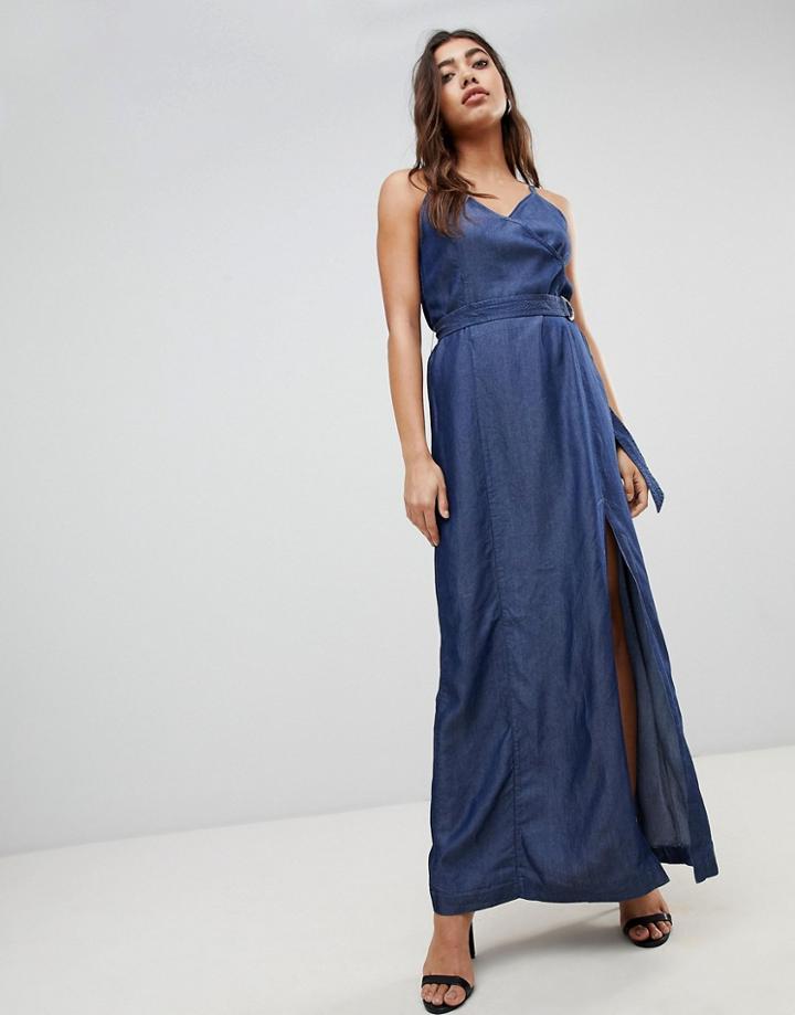 G-star Denim Maxi Dress-blue