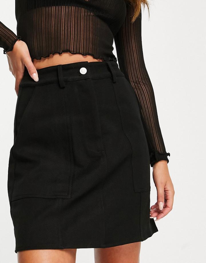 Na-kd A-line Mini Skirt In Black