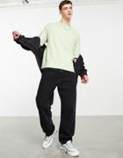 Bershka Super Oversized T-shirt In Sage-green