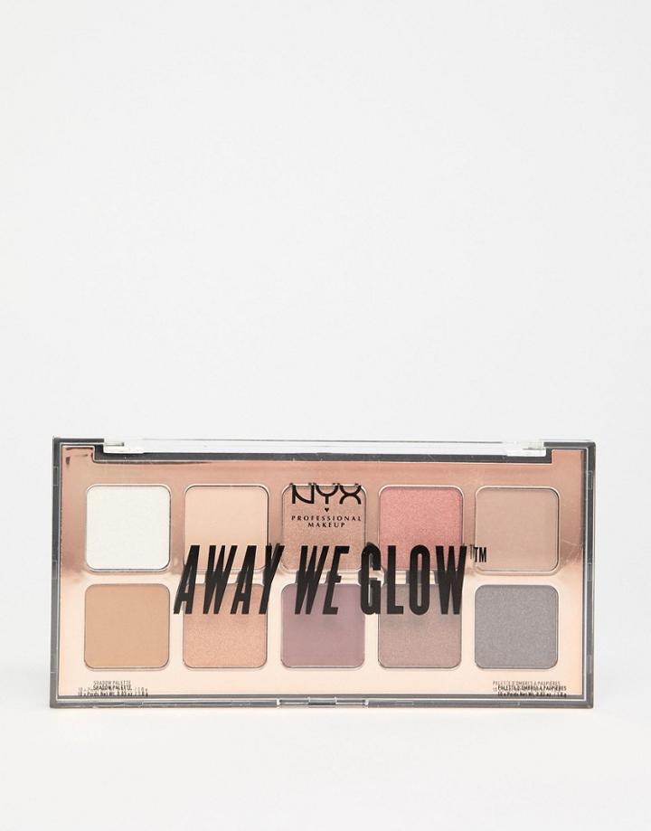 Nyx Professional Makeup Away We Glow Shadow Palette - Lovebeam - Pink