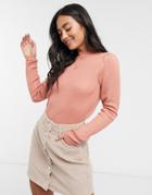 Vila Knitted Top In Pink