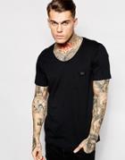 Diesel T-shirt T-zokitos Scoop Neck One Pocket - Black
