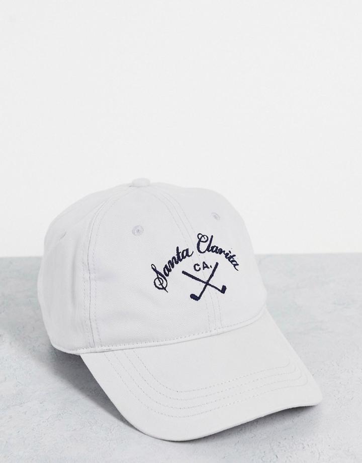 Abercrombie & Fitch Cap With Santa Clarita Print In Gray