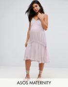 Asos Maternity Washed Mini Sundress - Purple