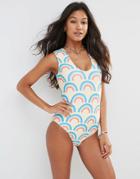 Mr Gugu & Miss Go Rainbow Print Swimsuit - Rainbows