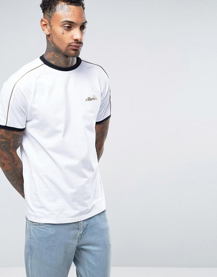 Ellesse T-shirt With Taping - White