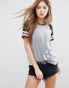 Hollister Logo Tunic T-shirt - Gray