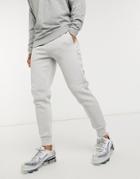 Nicce Embroidered Logo Mercury Sweatpants In Stone Gray-grey