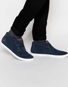 Fred Perry Byron Mid Suede Sneakers - Blue