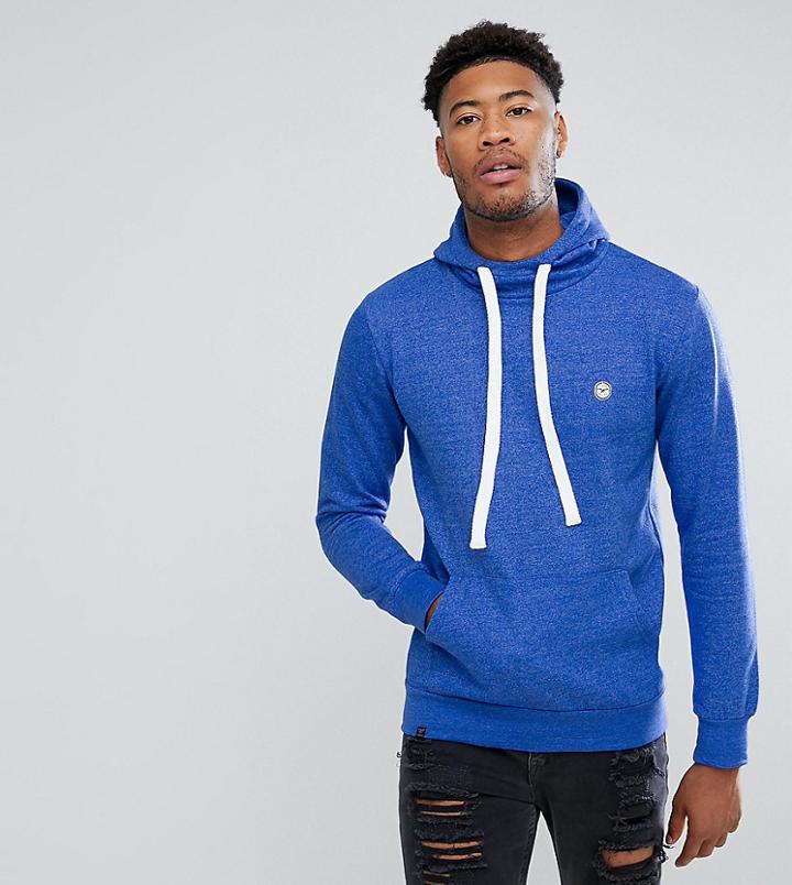 Le Breve Tall Marl Hoodie - Navy