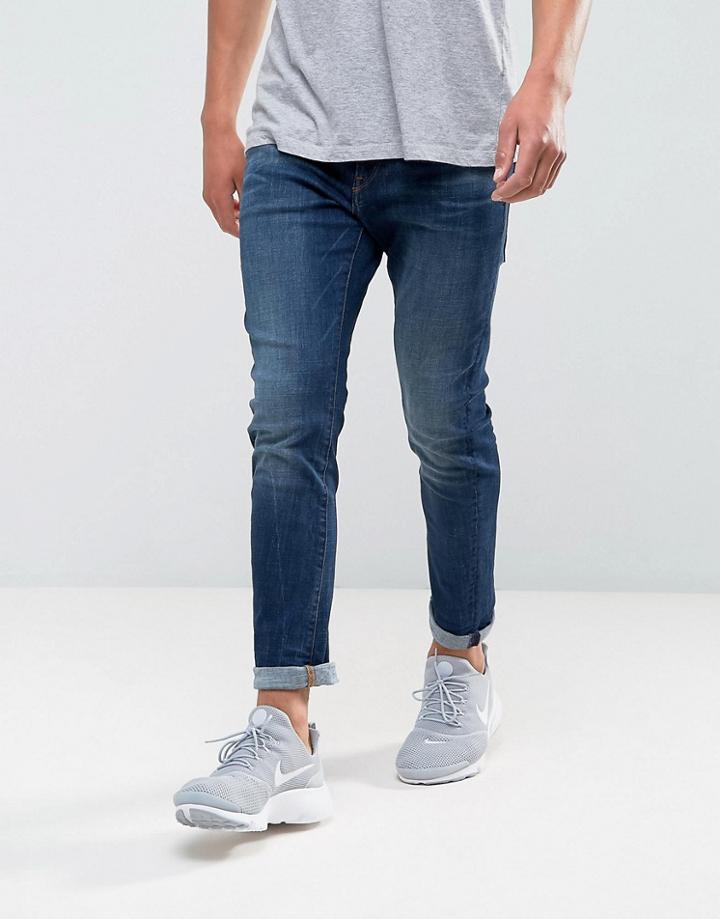 G-star Type C 3d Super Slim Dark Aged Jean - Blue