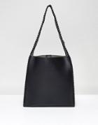 Yoki Simple Shoulder Bag With Mini Pouch - Black