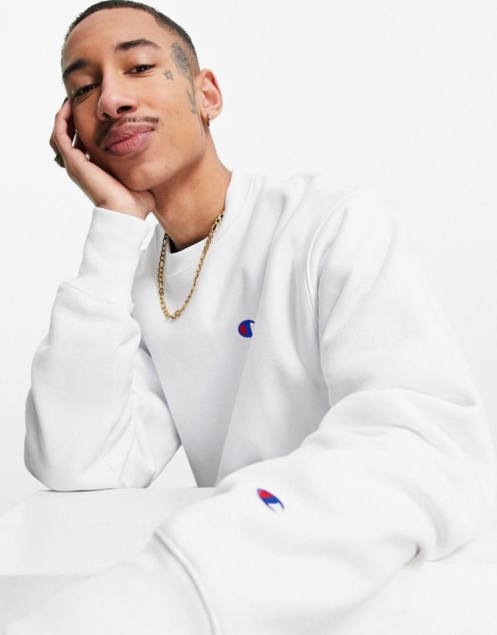 Champion Small Logo Sweatshirt In White