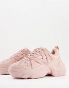 Asos Design Deejay Chunky Sneakers In Pink-neutral