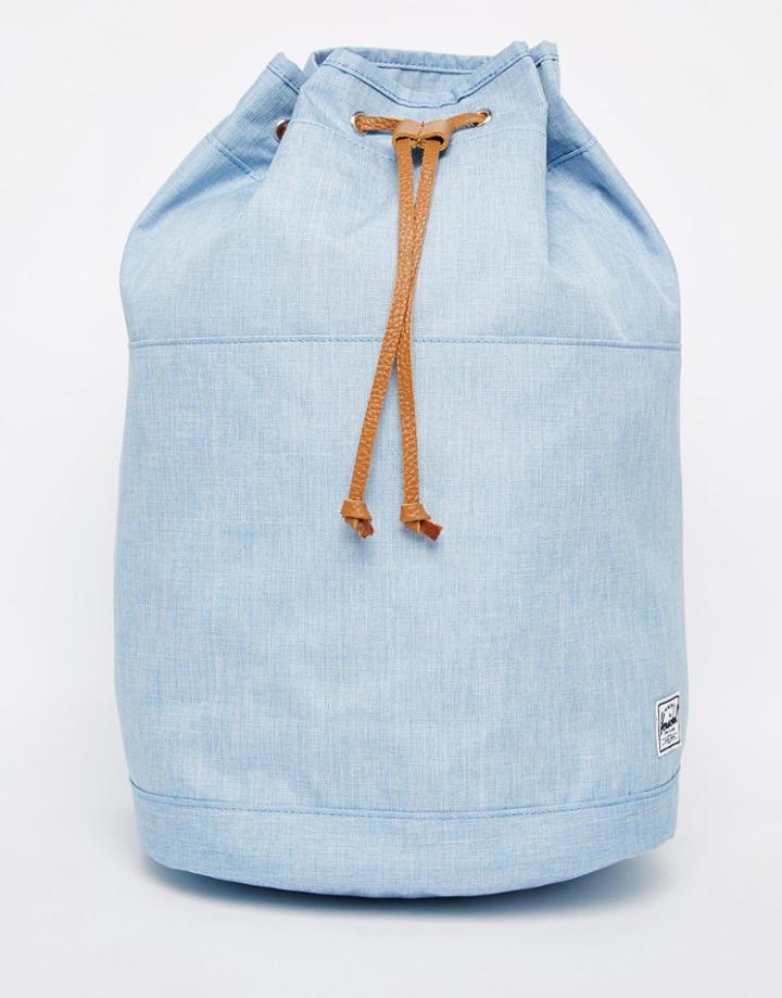 Herschel Supply Co Drawstring Backpack In Chambray Blue - Chambray 00931