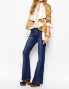 Somedays Lovin Stretch Flare Jeans In Indigo - Indigo
