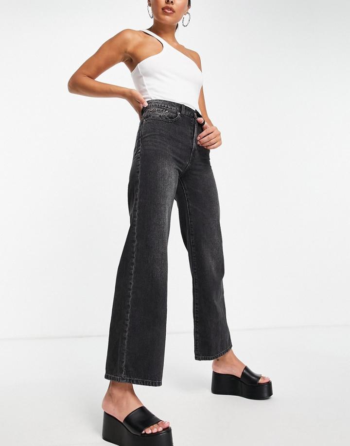 Only Hope Wide Leg Jeans With High Waist In Black