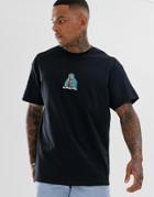 Hnr Ldn Embroidered Mary T-shirt In Oversized-black