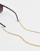 Asos Design Sunglasses Chain In 14k Gold Chain