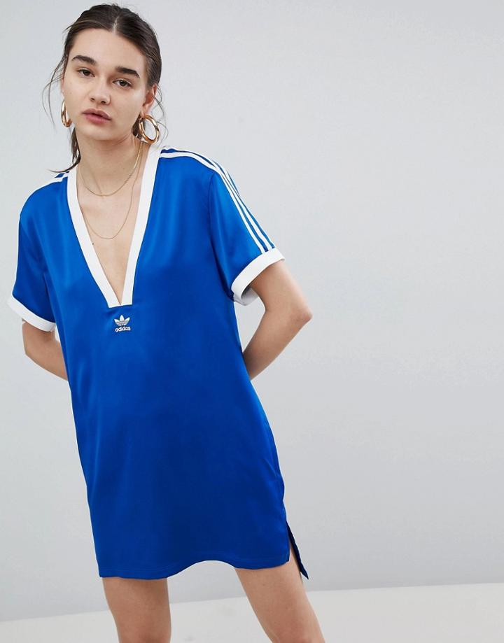 Adidas Originals Fashion League Dress In Blue - Blue