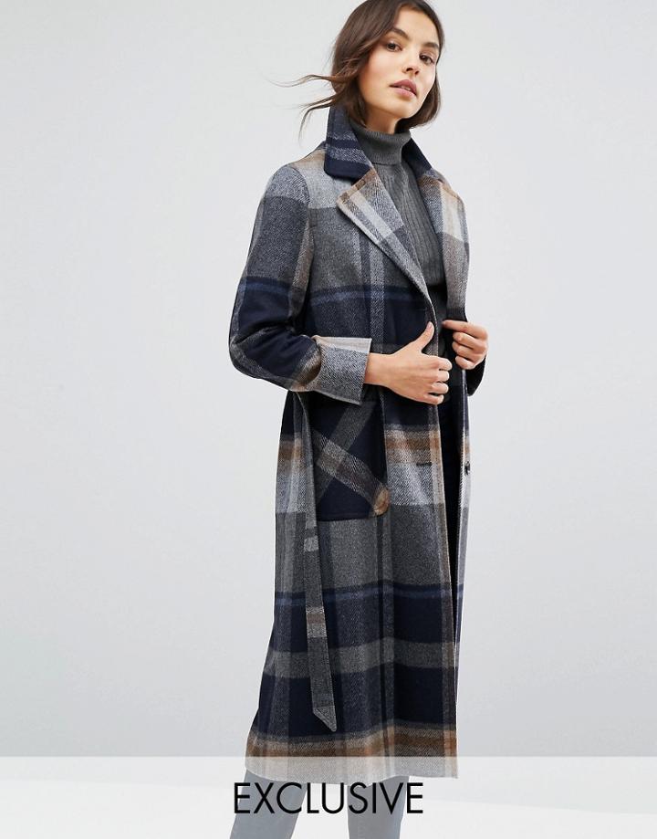 Helene Berman Longline Single Breasted Trench Coat - Black