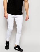 Brooklyn Supply Co Jeans Spray On Super Skinny Fit White - White