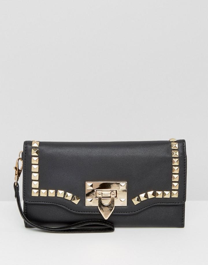 Yoki Fashion Studded Purse - Black